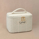 Mini vanity case rigide  en coton