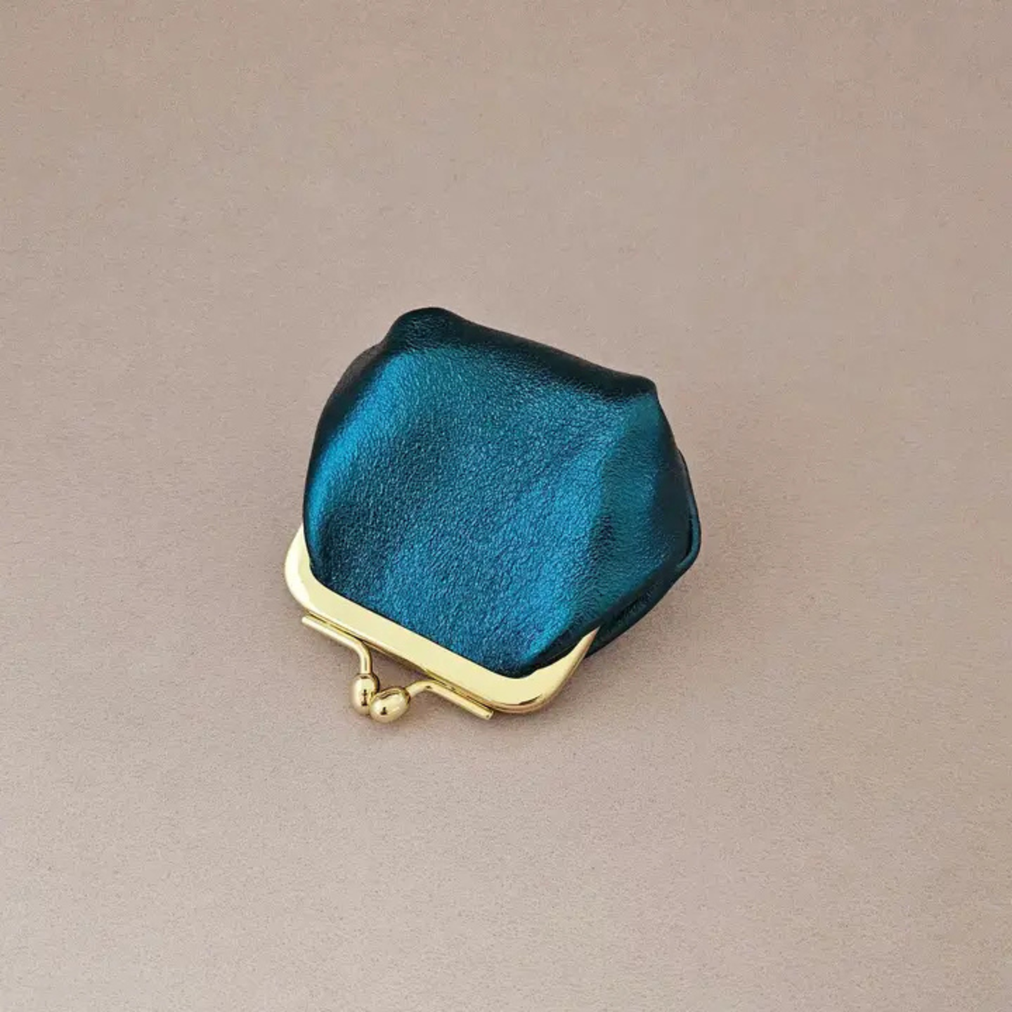 Mini bourse cuir rétro