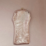 Etui lunette cuir avec fermoir rétro