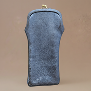 Etui lunette cuir avec fermoir rétro
