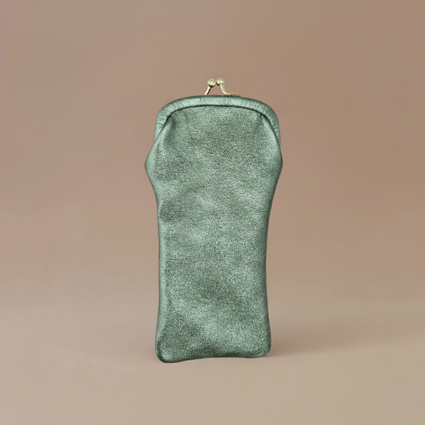 Etui lunette cuir avec fermoir rétro