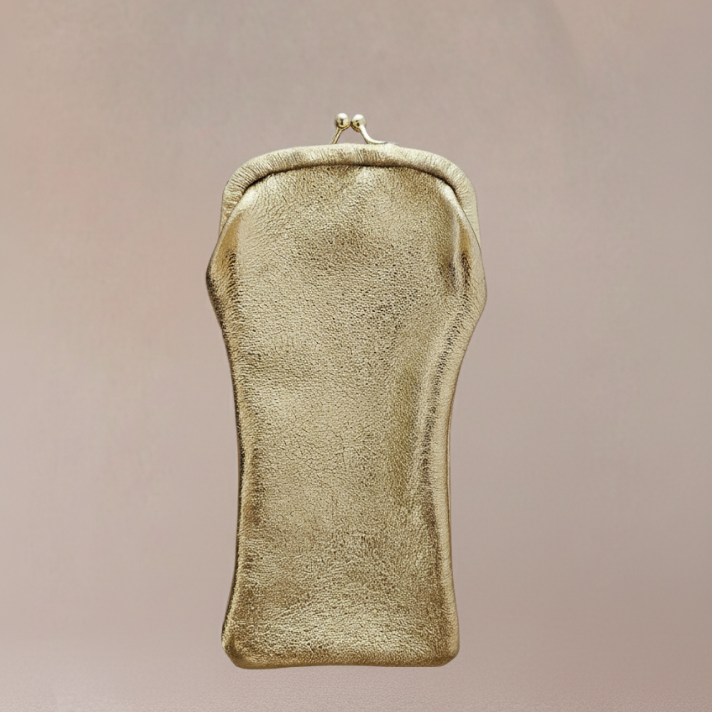 Etui lunette cuir avec fermoir rétro