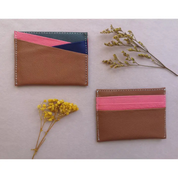 Porte carte en cuir upcyclé